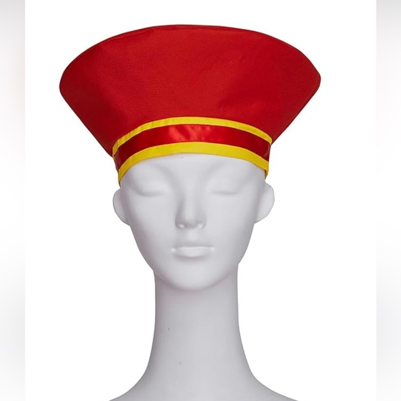 Adult Mens Farquaad Cosplay Costume Outfit Red Cloak Tops Hat Full Set S L - Picture 3 of 10